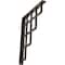Ekena Millwork Diane Wrought Iron Bracket, (Single center brace), Antiqued Bronze 1 1/2"W x 12"D x 15"H BKTM01X12X15SDIABZ - alternate 1